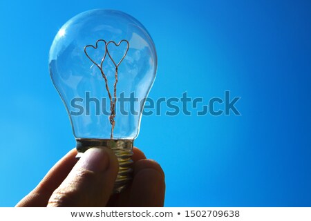 Imagine de stoc: Light Bulb With Heart Shape Inside