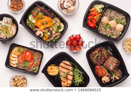 Stok fotoğraf: White Food Plastic Container