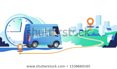 Stock fotó: Delivery Point Concept Vector Illustration