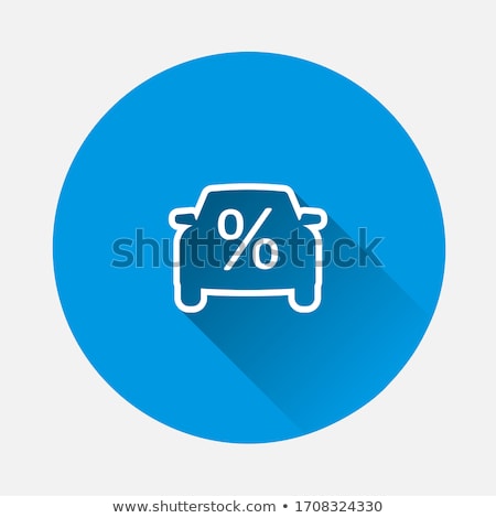 Stock foto: Car Credit Loan Icon Vector Outline Illustration