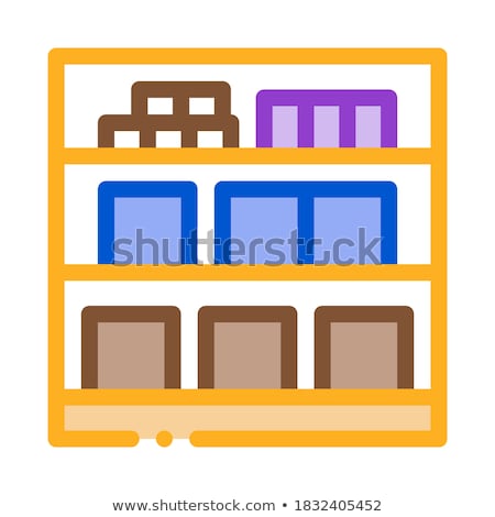 Foto stock: Basement Cellar Icon Vector Outline Illustration