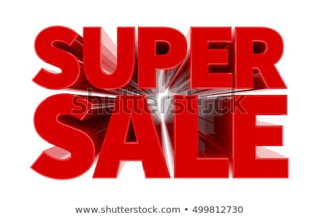 Сток-фото: Super Sale Today 3d Sale Banner With Text Super Sale Today