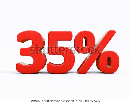  35 Discount Icon On A White Background Zdjęcia stock © Supertrooper