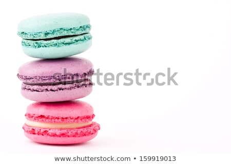 Stock fotó: Colorful Macaroons Isolated On White Background