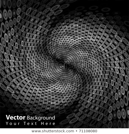 Zdjęcia stock: Abstract Modern Grayscale Vector Background With Circle Shapes