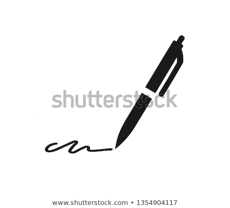 Zdjęcia stock: Writing With A Pen