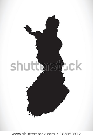 Stock photo: Finland Map And Flag Idea Design