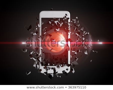 Stock photo: Basketball Burst Out Of The Smartphone