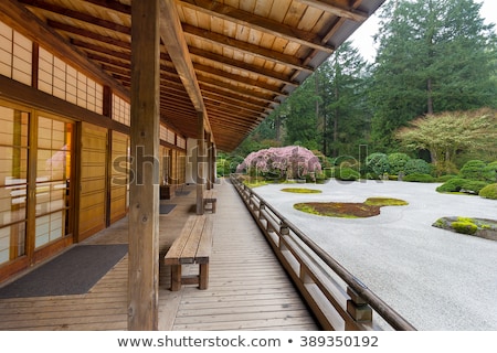 Foto stock: The Pavilion At Japanese Garden