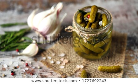 Stockfoto: Cucumbers In Jars