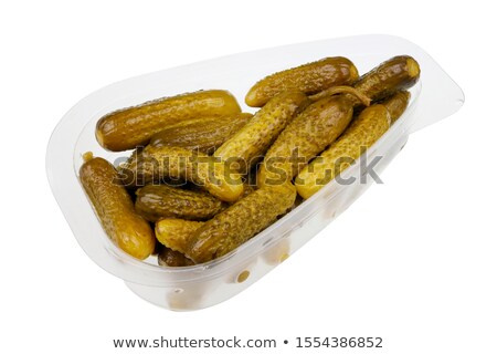 Stockfoto: Marinated Cucumber Isolated Pickled Vegetables On White Backgro