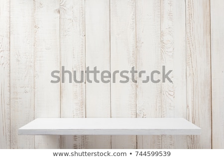 Stok fotoğraf: Shelf On A Grey Wall