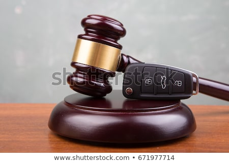 Stock photo: Gavel And Key