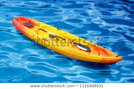 Foto stock: Plastic Canoes