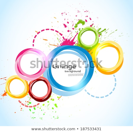 Foto stock: Abstract Colorful Media Explode