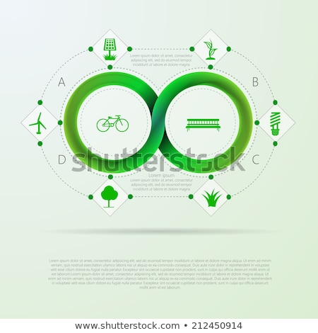 Foto stock: Vector Infographic For Ecology With Mobius Stripe