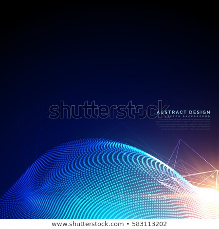 Foto stock: Particles Background In Digital Syber Or Technology Style