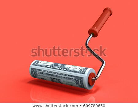 Roller Brush With Dollar Сток-фото © motttive