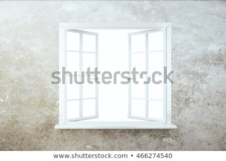 Stock fotó: Blank Mockup On The Wooden Windowsill 3d Rendering
