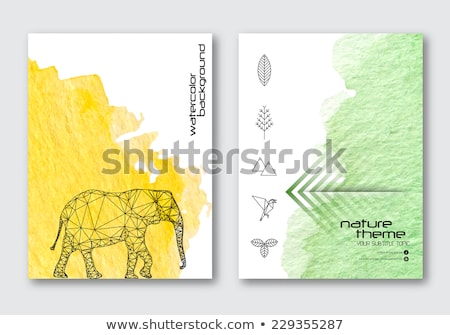 Stock fotó: Ink Drawing Of A Green Book Vector Illustration