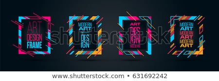 Stock photo: Frame For Invitations Abstract Striped Background