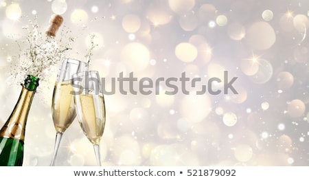 Zdjęcia stock: Champagne Bottle And Glasses