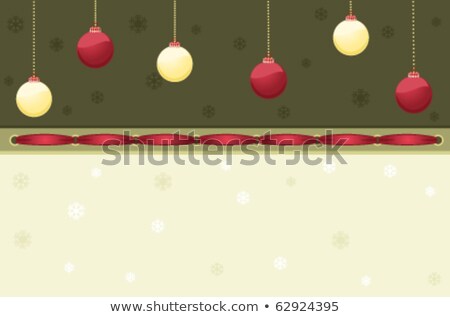 [[stock_photo]]: Christmas Card With Baubles Eps 8