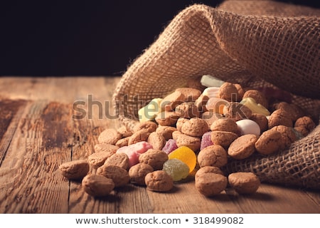 Stock photo: Jute Bag With Ginger Nuts