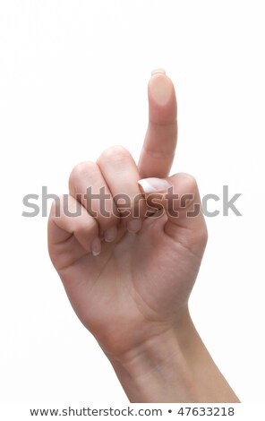 Stock fotó: Finger Pressing A Help Computer Key