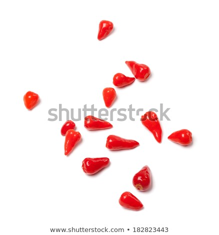 Piri Piri Hot Peppers On White Background Сток-фото © Lizard