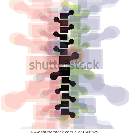 Stock fotó: Backbone Abstract Blue Background