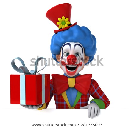 Сток-фото: Happy Smiling And Funny Clown