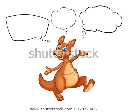 Сток-фото: Talking Cartoon Kangaroo