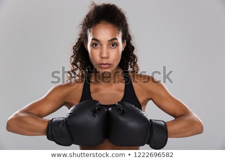 Zdjęcia stock: Portrait Of An Afro American Young Sportswoman