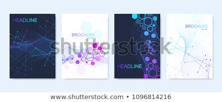 Stockfoto: Vector Abstract Technology Brochure With Dots And Line