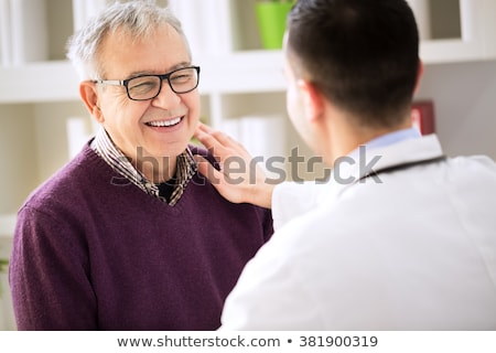 Stock foto: Old Man Visiting Doctor