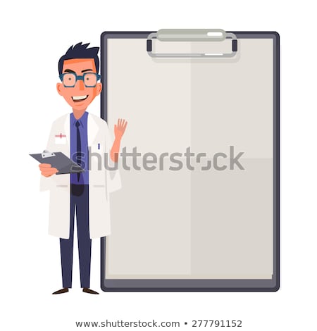 [[stock_photo]]: Doctor With Blank Sign On Clipboard