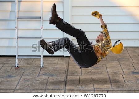 Stok fotoğraf: A Falling Construction Worker