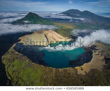 Foto d'archivio: Crater Of Volcano Ijen Java Indonesia