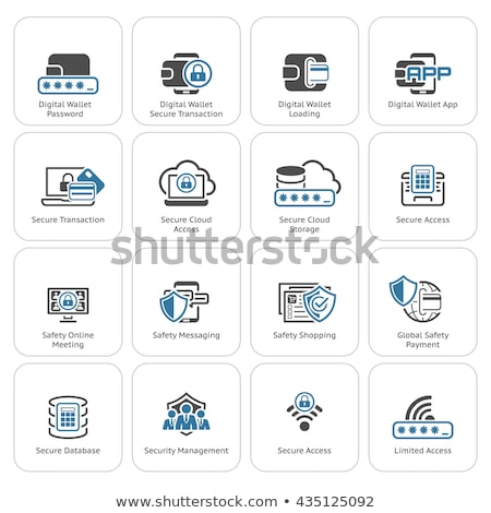 Stock photo: Limited Data Set Icon Flat Design