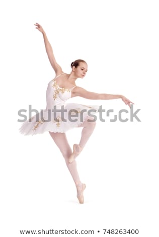 Сток-фото: Young Modern Ballet Dancer Isolated On White Background