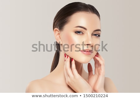 Stok fotoğraf: Beautiful Woman Lips Closeup