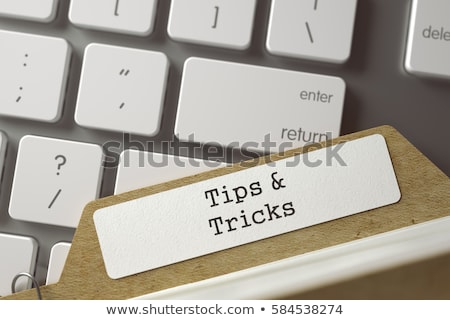 Foto stock: Folder Register With Inscription Answers