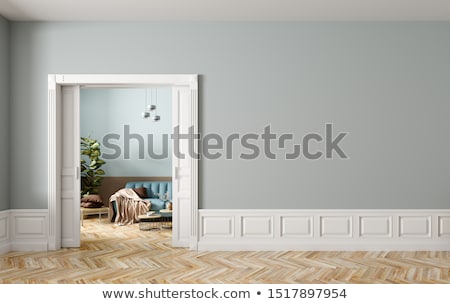 ストックフォト: Classic Interior With White Doors 3d Rendering