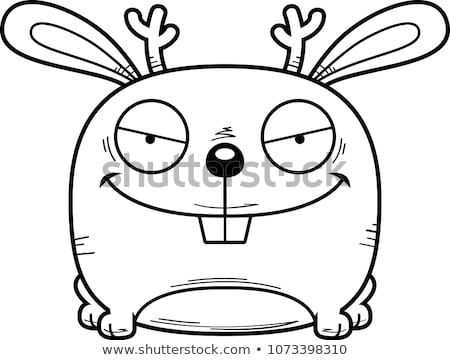 Stock photo: Sly Cartoon Jackalope