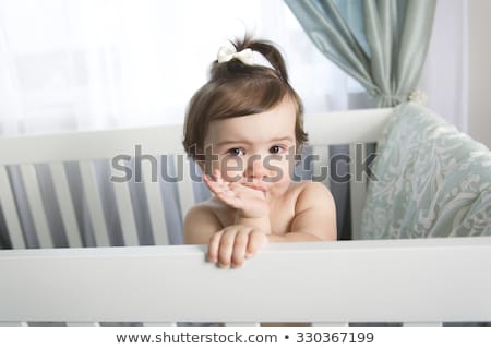 Stock photo: Infant Baby Resting Playing Little Bed