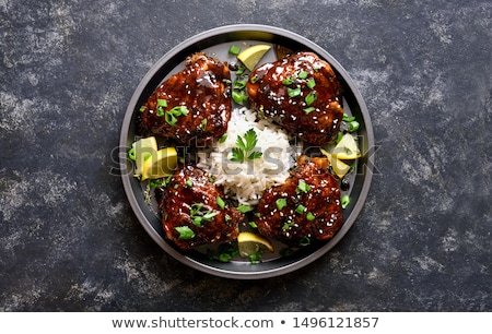 Stock fotó: Soy Sauce Chicken With Green Onion