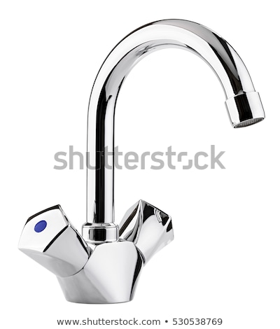 ストックフォト: Chrome Tap Isolated On White Background