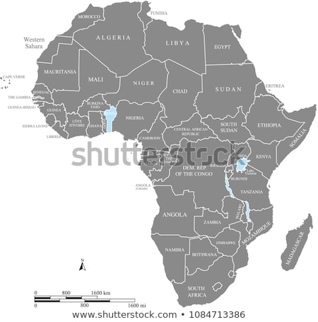 Zdjęcia stock: Africa Map With Burundi