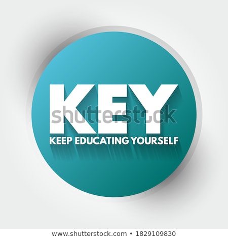 Stock foto: Key - Keep Educating Yourself